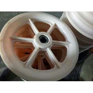 Durable MC Nylon Sheaves Pulleys / Plastic Pulley Sheaves Customized Size