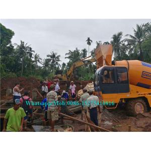 Full Hydraulic Road Work Machines , Self Loading Construction Concrete Mixer 3