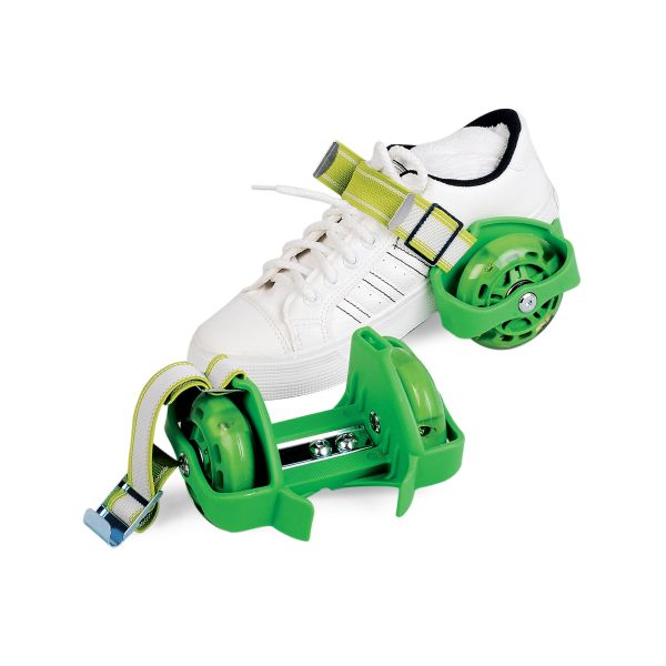 Quality YOBANG Green Lighted Heel Skate Rollers Adjustable Two Wheels Skate Shoes for kids wholesale