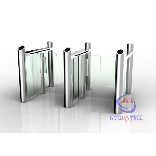 Quality Light duty visual identification pillar door design remote speed security Half Height Turnstiles with entry scanner wholesale