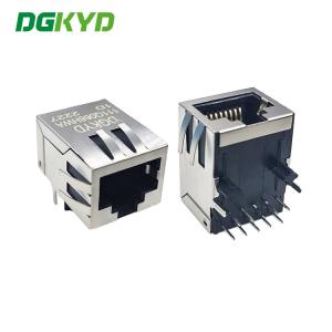 Cheap DGKYD111Q068HWA1D Gigabit Lightless Single Port Pcb Connector In-Line Network Socket Modular Jack RJ45 for sale