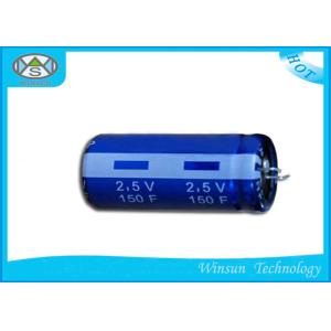 Radial Super Farad Capacitor Low ESR Screw Type 2.5V 20F / 25F Cylindrical Shape
