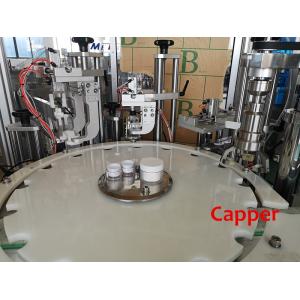 10 - 100ml Cosmetics Cream Bottling And Capping Machine High Intellectualization