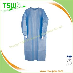 Level 1 2 SMS Isolation Gowns With Knitted Elastic Cuff