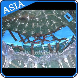 Cheap TPU Transparent Inflatable Grass Zorbing Ball with Safety Harnesses for sale