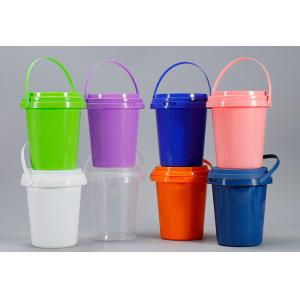 Smooth Surface Plastic Bucket with Screen Printing for Secure Food Packaging.