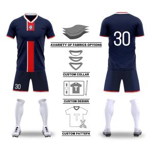 Quick Dry Polyster Custom Team Jersey Breathable Football Jersey For Man