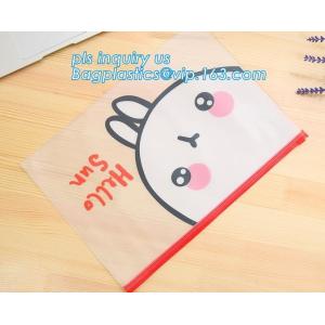 Zip-lock bag for Electronics, PVC Slider Bag for Makeup Tools, PE clear window