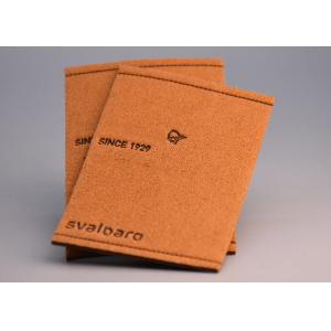 Embossed Recessed Logo Jean Leather Patches Custom For Garments