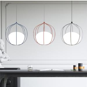 Nordic Modern Pendant Lights Iron Glass Ball pendant Lamp(WH-GP-171)