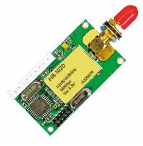 Cheap Wireless Rf Module With 10mW ~ 100mW Output Power, UHF Wireless Rf Transceiver HR-1020 for sale