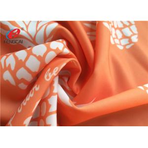 Pineapple Printed 95% Polyester 5% Spandex Fabric , Swimwear Lycra Knitted
