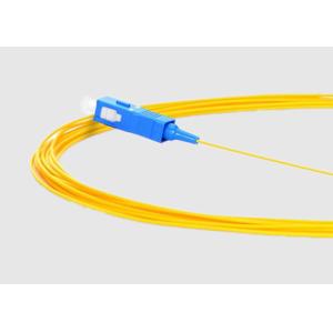 Single Mode Simplex SC APC 9/125 0.9mm Fiber Optic Pigtail