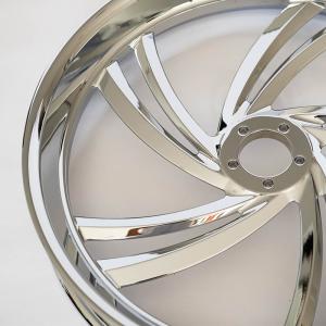 21×3.5 Chrome-Plated Motorcycle Wheel，high-gloss electroplated surface for