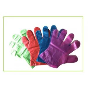 Polyethylene Disposable Plastic Hand Gloves Customzied Color For Food Serving