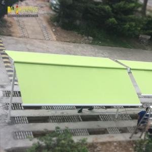 Double awning, awning, independent double - sided, electric hand - operated
