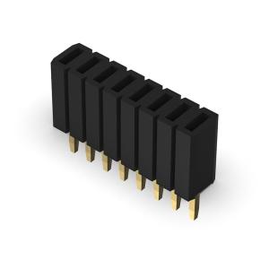 Female Header Connector 1.27mm Single Row Straight Type 1*2PIN To 1*50PIN H=4