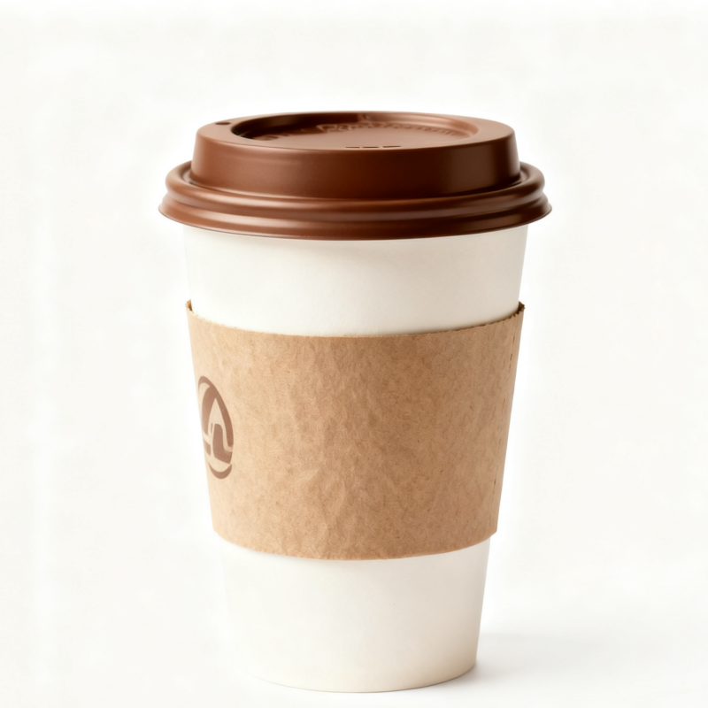China Eco-friendly water-based coating customized disposable single and double wall coffee paper cup with lid cup cover on sale