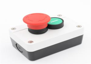 Cheap Mushroom Type Start Stop Push Button Switch 220V AC With Control Station Box for sale