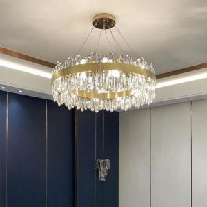 110V 240V E12 E14 Brushed Stainless Steel Entryway Chandelier Lighting For