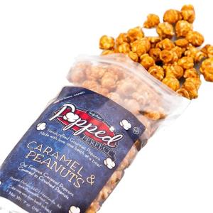 Popcorn Packaging Stand Up Zipper Pouch Resealable With Clear Window
