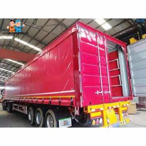 China Mechanical Suspension Enclosed 60T Cargo Curtainsider Semi Trailer on sale