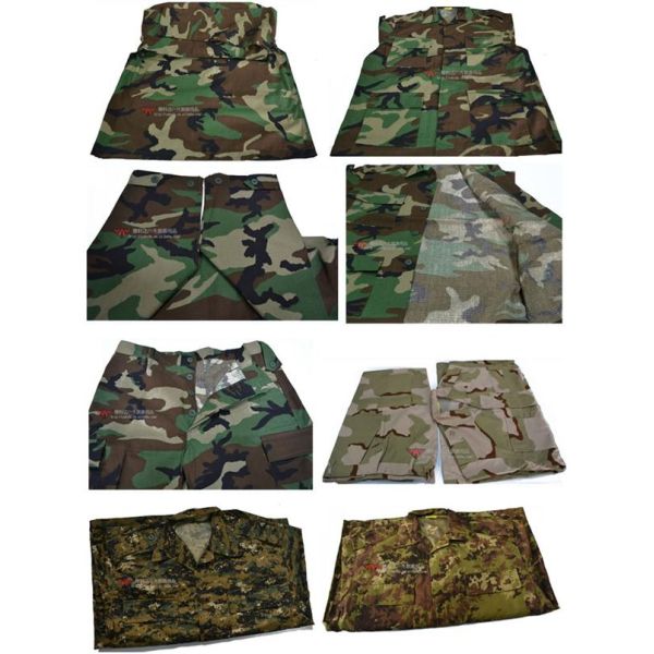Custom Camouflage Military Uniforms Waterproof Rip - Stop For Workwear
