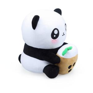 China PP Cotton Stuffed Milk Tea Cup Panda Plush Toy on sale