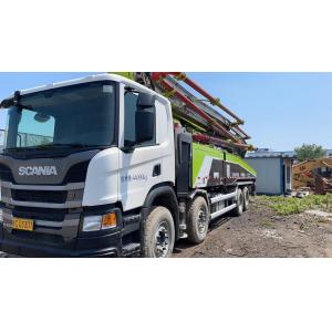 Semi-Dry Shotcrete Ready-Mix Concrete Pump Truck with Zoomlion 56meter Used Pump