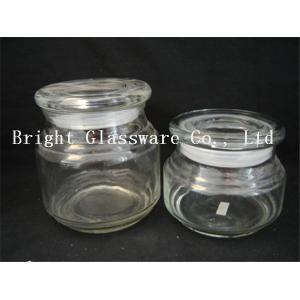 glass candle jar with lid