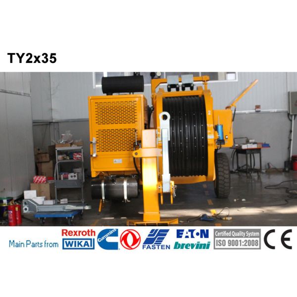 Transmission Line Stringing Equipment Pulling Type 2x35KN Electric Cable