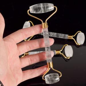 Back Waist Double Jade Roller Natural Jade Roller For Face