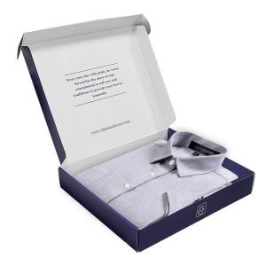 Recyclable Rectangle Paper Mailer Box Packaging For Sweater Blouse Shirt And