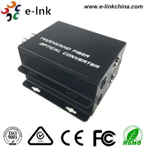 PTZ Control AHD CVI TVI Over Fiber Converter 2CH1080P Video 1CH Backward Data