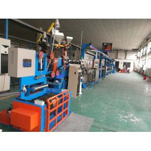 China Fast Electric Wire Making Machine / Sky Blue Cable Extrusion Machine on sale
