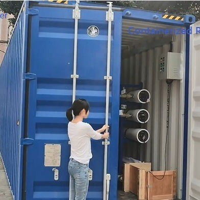 Quality                  Mobile Containerized Borehole Sea Salt Water Marine RO System RO Filtration System Water Treatment System for Drinking Irrigation              wholesale