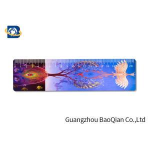 Stereoscopic Image Lenticular Ruler Flexible Plastic Material Personalized Logo