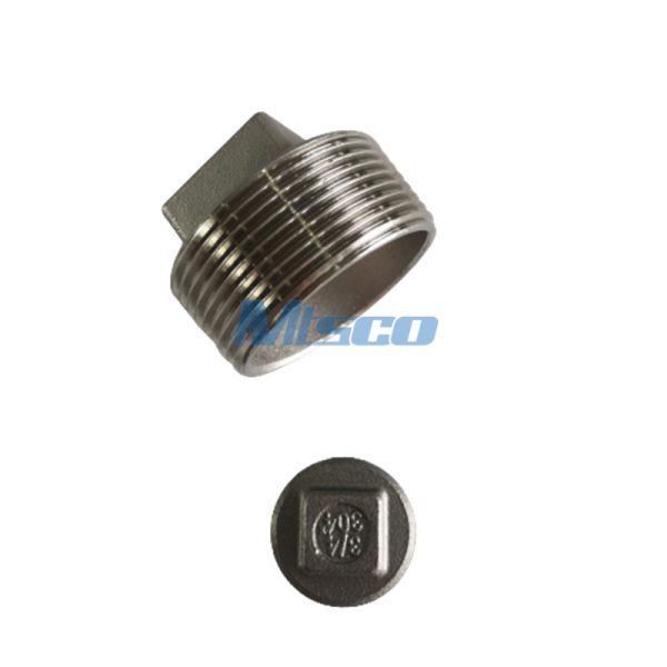 Quality Square Male Threaded Plug A P Surface For Water Transportation wholesale