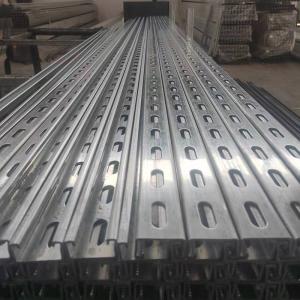 Cheap Hot Dipped Galvanized Unistrut Steel Sections Q195-Q345 With Various Sizes Galvanised Unistrut for sale