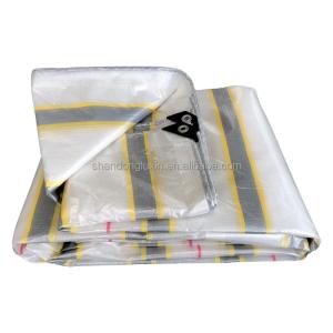Woven PE Tarpaulin With UV Treated Plastic Fabric Canvas Poly Tarp For Sun