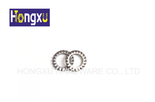 Quality Type A Round Flat Washers Serrated Lock Washer Din 6798 With External Teeth wholesale