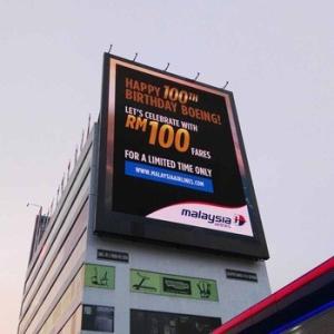 8500nits Brightness Outdoor P10 P15.6 Flexible Building Window Curtain LED Mesh