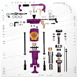 Low Air Consumption Portable Mining Pneumatic Rock Drill Air Leg Jack Hammer