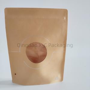 Reusable Easy Filling Kraft Paper Shopping Bag , Custom Brown Paper Carrier Bags