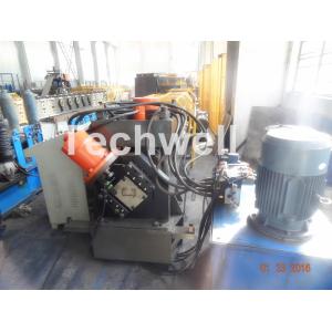 Cheap Galvanized Coil C Channel Roll Forming Machine , C Purlin Roll Forming Machine With Chain Transmission for sale