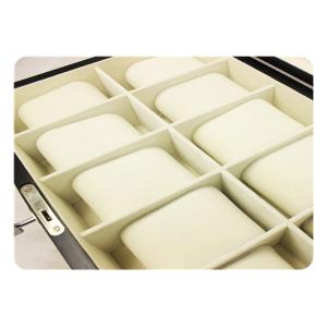 Custom Watch Packing Box White Lined Wooden Case , Watch Collection Box