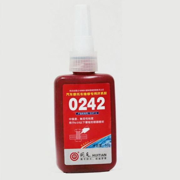 Medium Strength Threadlocker 0242, Loct. 242, for M6-M20 thread locker easy to