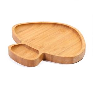 Baby Children Mushroom Shape Bamboo Serving Trays with Dinner Plate in Modern