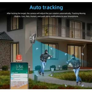 Wifi 4G IP Camera 4MP 2K PTZ Dual Lens 10X Zoom Outdoor Security Camera