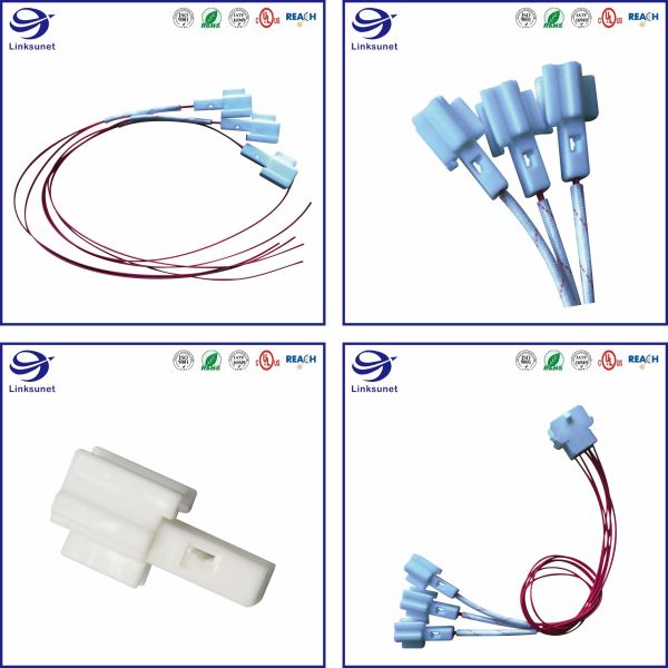 Car Skylight Wire Harness with White Nylon Moisture - proof Connectors